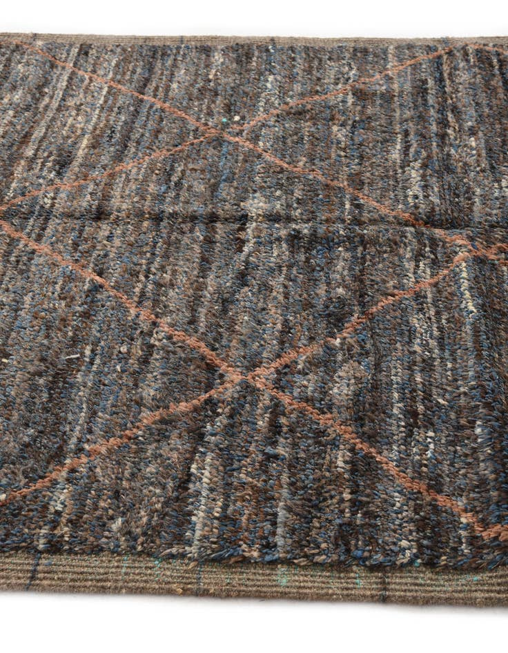 Detail image of  5' 3 x 8' 5  Hand Knotted Moroccan Wool Rug