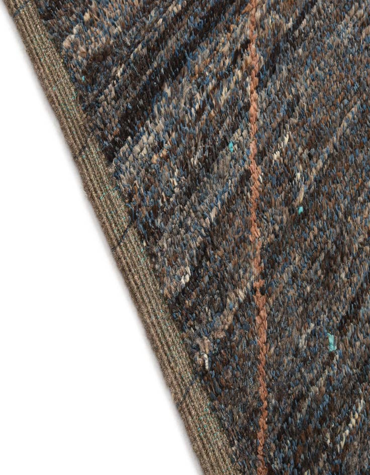 Detail image of  5' 3 x 8' 5  Hand Knotted Moroccan Wool Rug