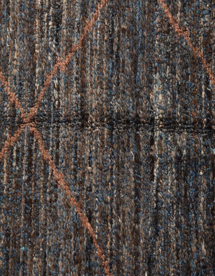 Detail image of  5' 3 x 8' 5  Hand Knotted Moroccan Wool Rug