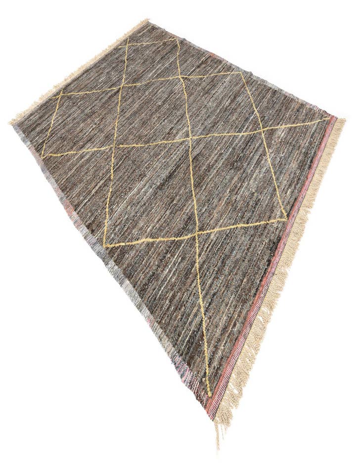 Detail image of  8' x 10' 7  Hand Knotted Moroccan Wool Rug