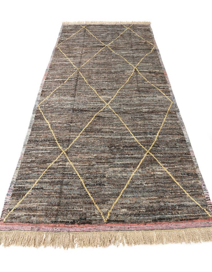 Detail image of  8' x 10' 7  Hand Knotted Moroccan Wool Rug