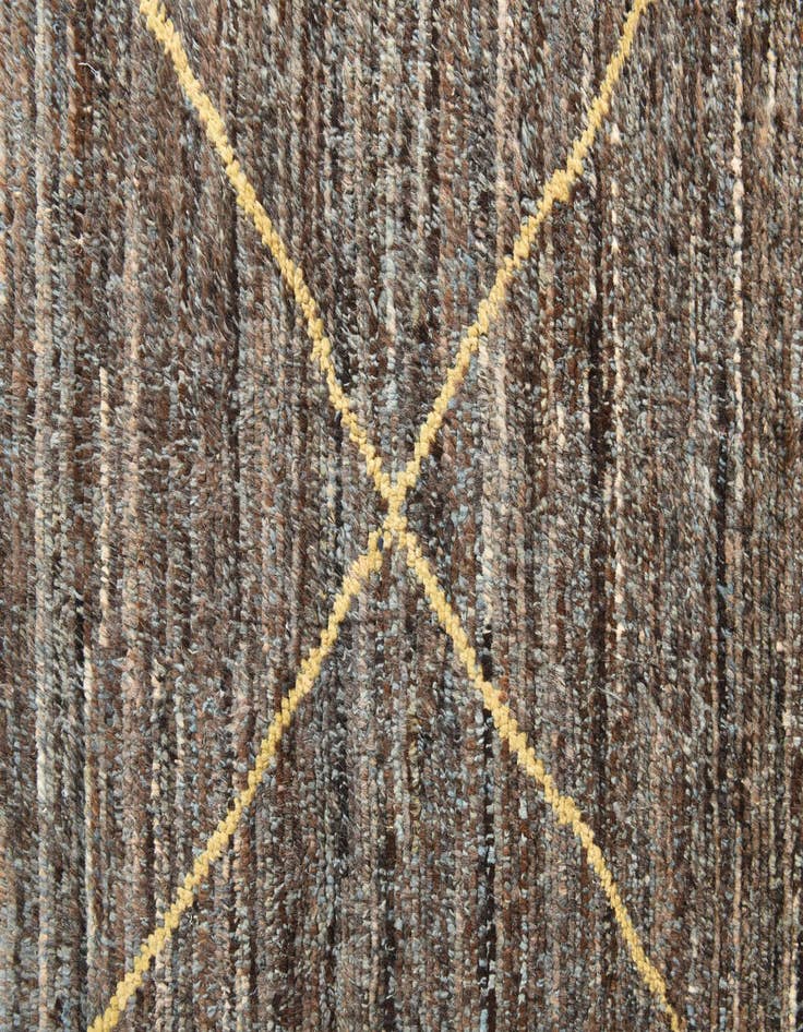 Detail image of  8' x 10' 7  Hand Knotted Moroccan Wool Rug