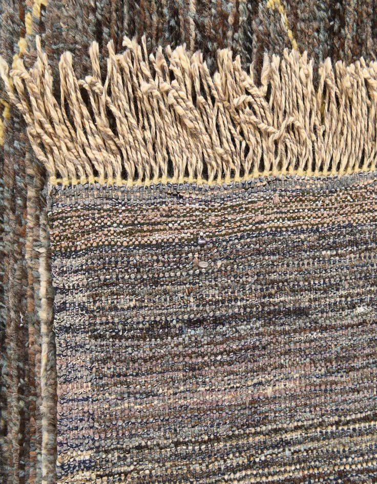 Detail image of  8' x 10' 7  Hand Knotted Moroccan Wool Rug