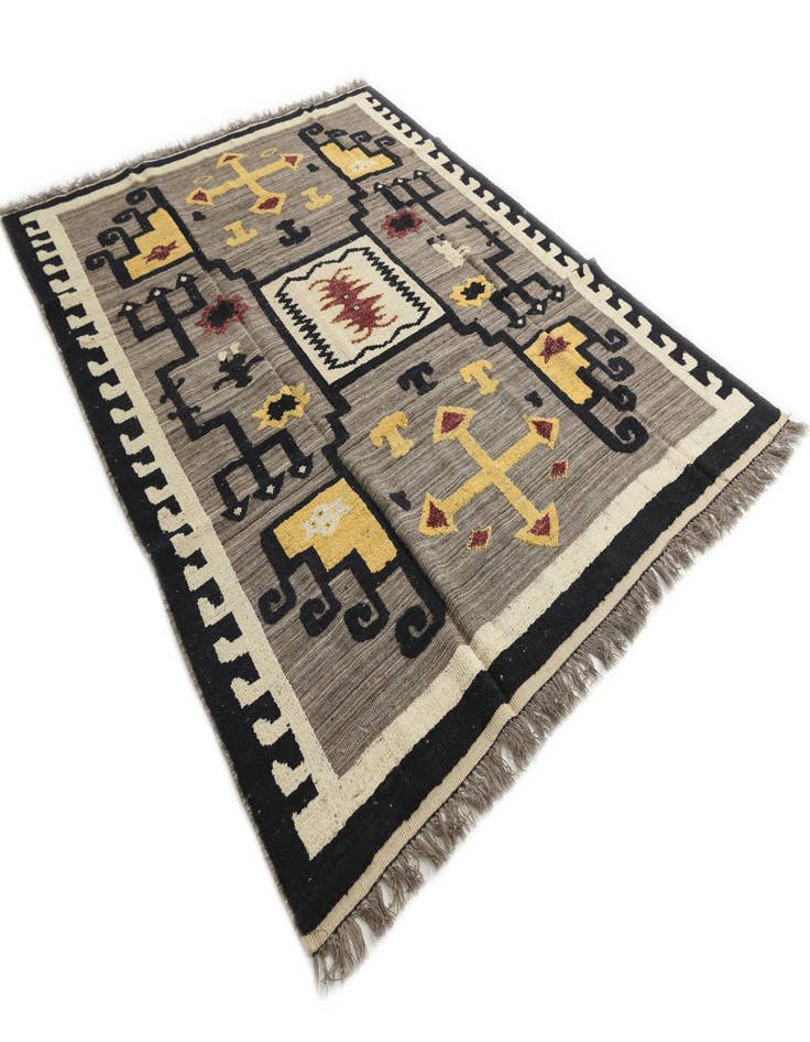 Detail image of  8' x 10' 2  Hand Knotted Moroccan Wool Rug