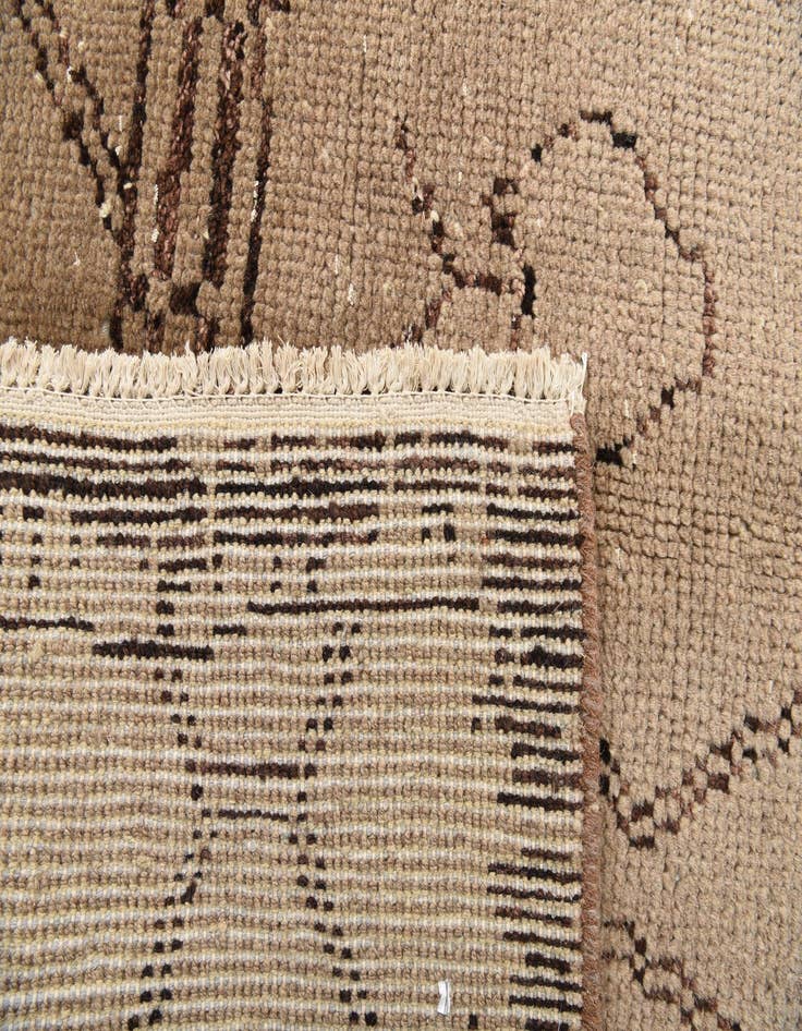 Detail image of  5' x 8'  Hand Knotted Moroccan Wool Rug