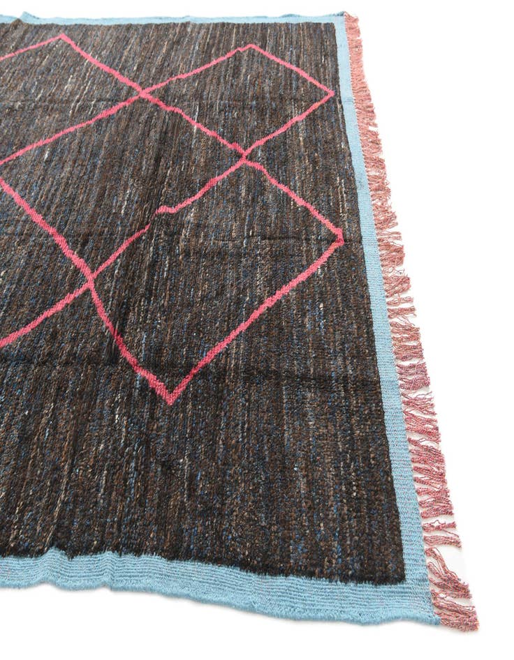 Detail image of  7' 8 x 10' 4  Hand Knotted Moroccan Wool Rug
