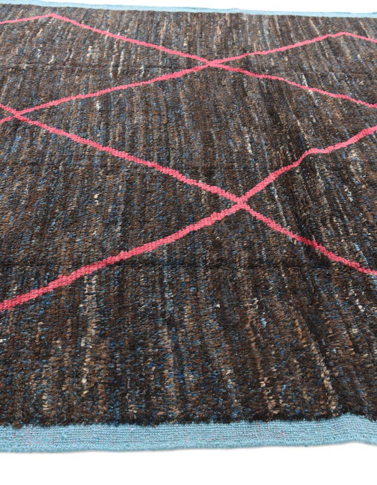 Detail image of  7' 8 x 10' 4  Hand Knotted Moroccan Wool Rug