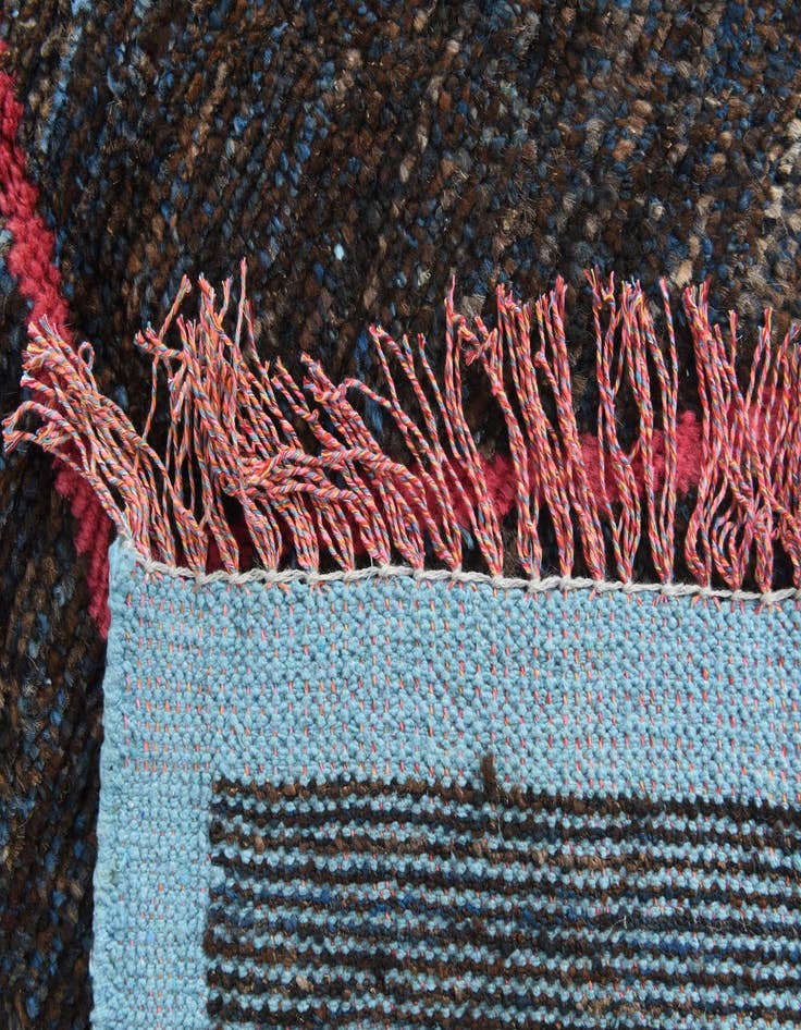 Detail image of  7' 8 x 10' 4  Hand Knotted Moroccan Wool Rug