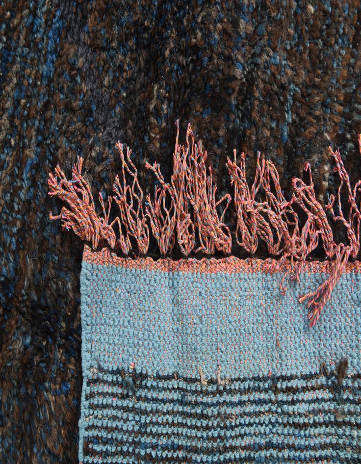 Detail image of  7' 7 x 10' 3  Hand Knotted Moroccan Wool Rug