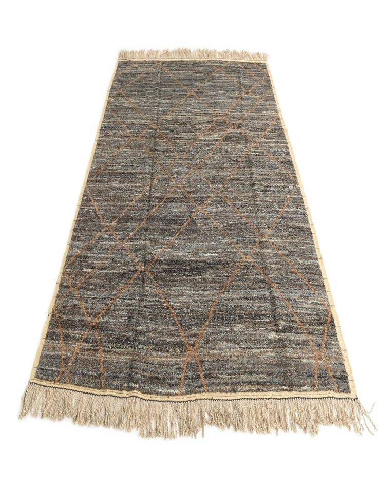 Detail image of  8' 1 x 10' 3  Hand Knotted Moroccan Wool Rug