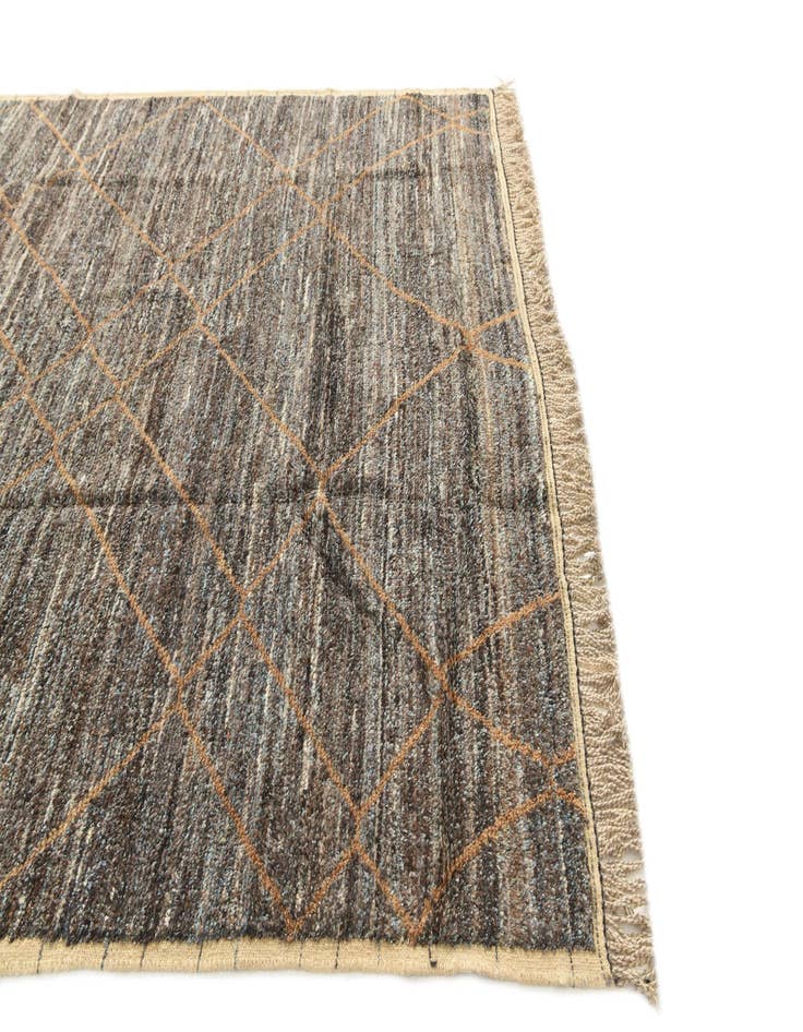 Detail image of  8' 1 x 10' 3  Hand Knotted Moroccan Wool Rug