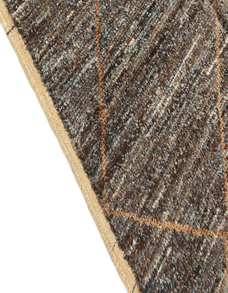 Detail image of  8' 1 x 10' 3  Hand Knotted Moroccan Wool Rug