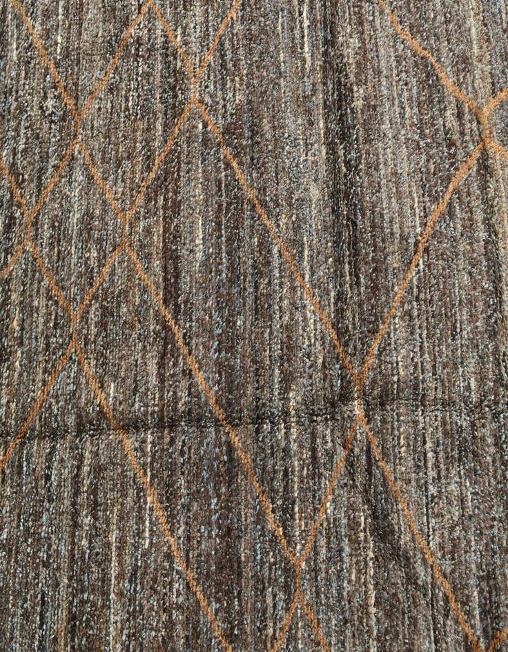 Detail image of  8' 1 x 10' 3  Hand Knotted Moroccan Wool Rug