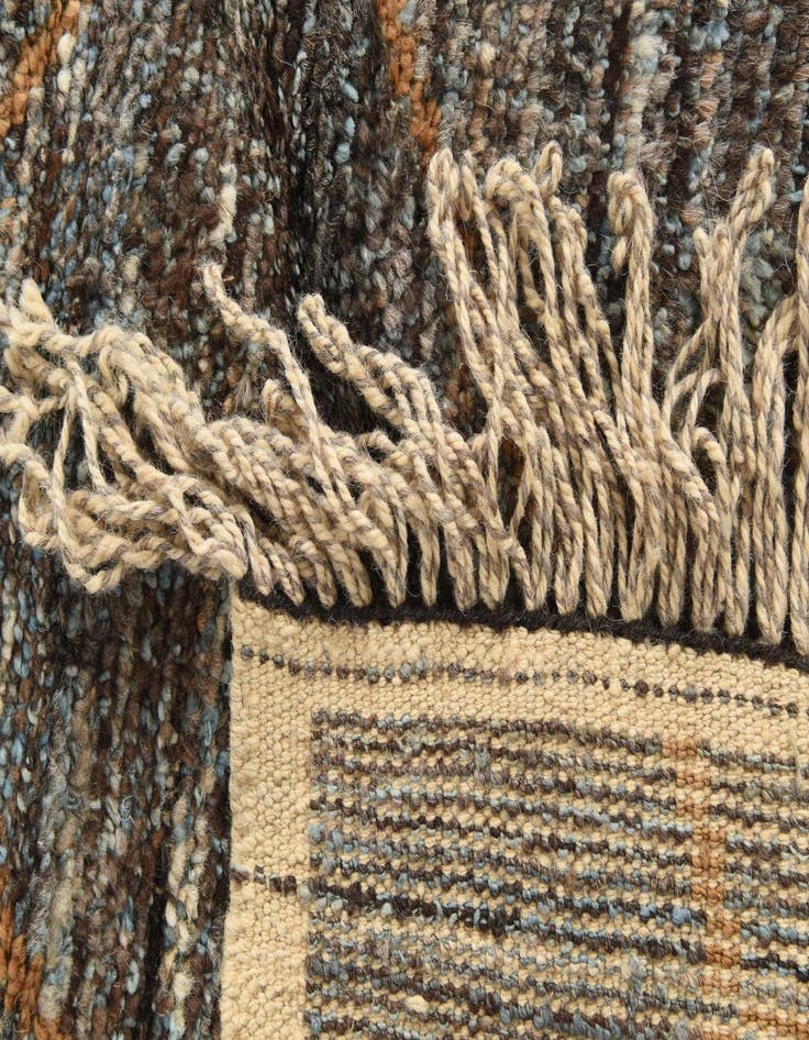 Detail image of  8' 1 x 10' 3  Hand Knotted Moroccan Wool Rug