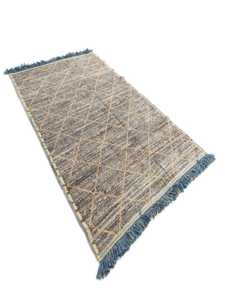 Detail image of  6' 3 x 9' 7  Hand Knotted Moroccan Wool Rug