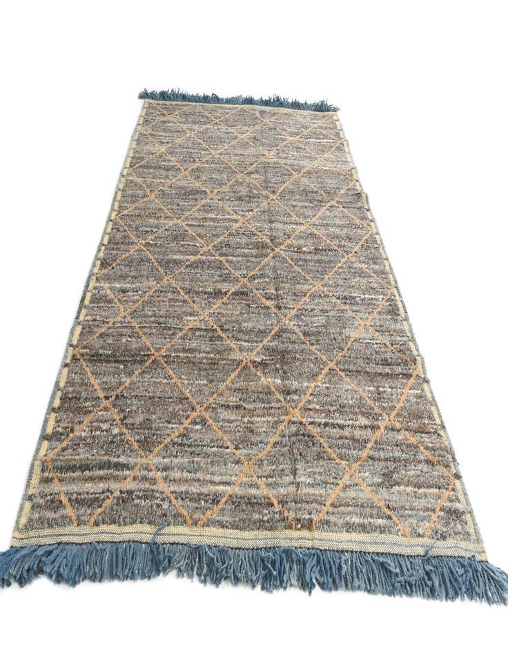 Detail image of  6' 3 x 9' 7  Hand Knotted Moroccan Wool Rug