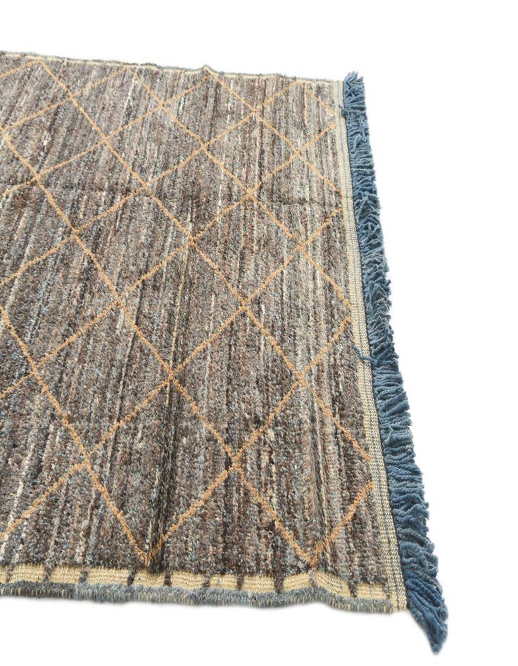 Detail image of  6' 3 x 9' 7  Hand Knotted Moroccan Wool Rug