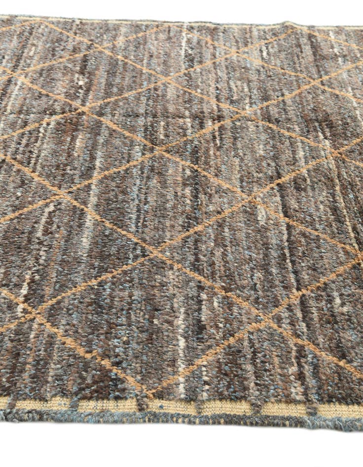 Detail image of  6' 3 x 9' 7  Hand Knotted Moroccan Wool Rug