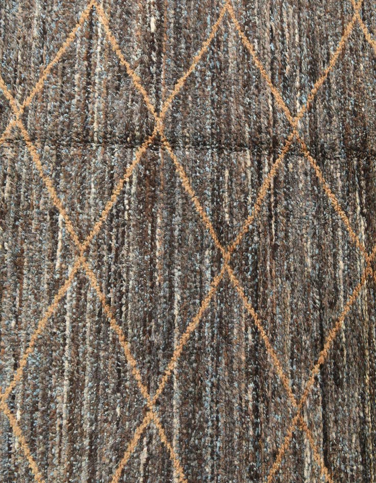 Detail image of  6' 3 x 9' 7  Hand Knotted Moroccan Wool Rug