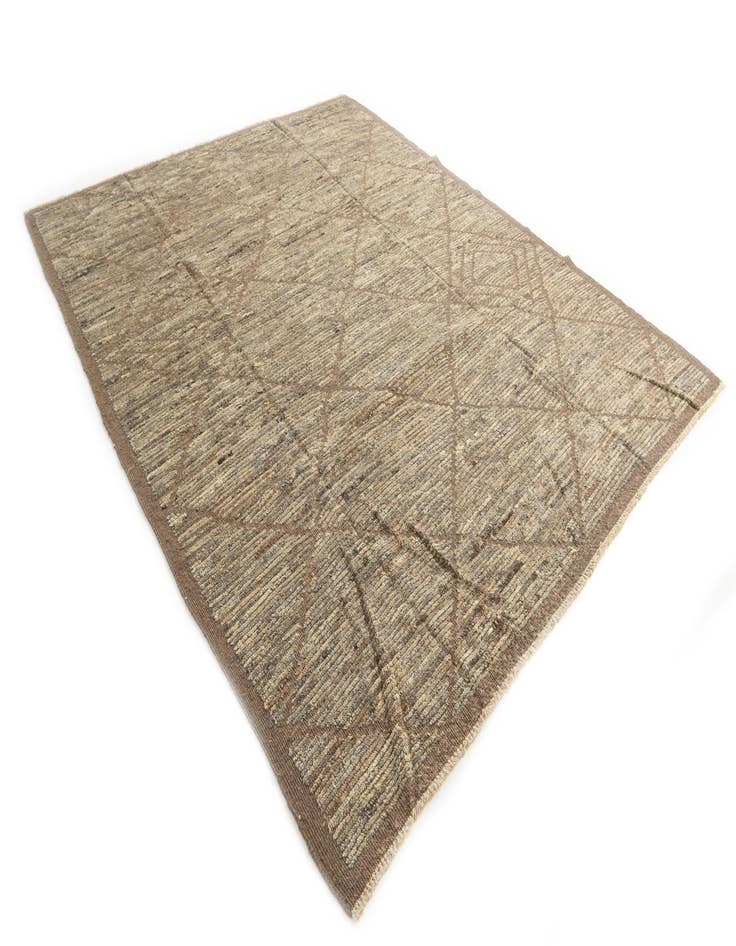 Detail image of  8' 5 x 10' 5  Hand Knotted Moroccan Wool Rug