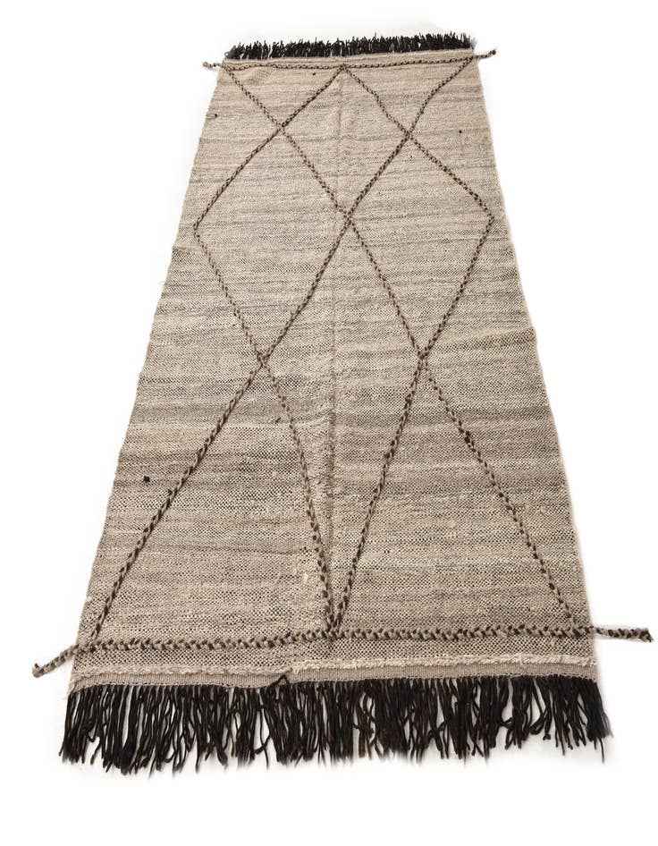 Detail image of  5' 3 x 8'  Hand Knotted Moroccan Wool Rug