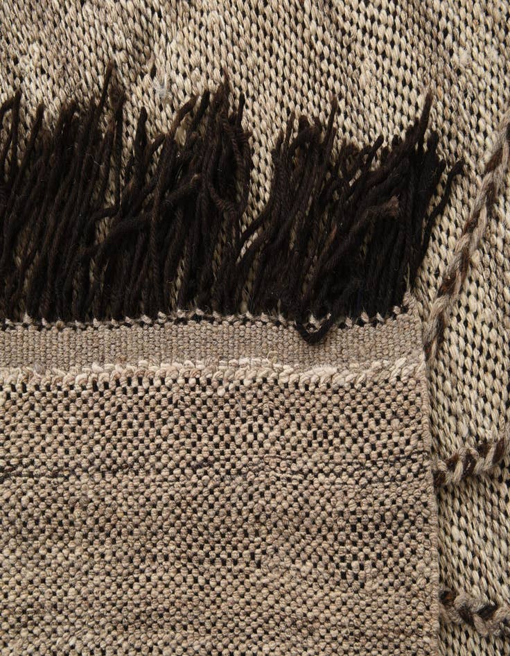 Detail image of  5' 3 x 8'  Hand Knotted Moroccan Wool Rug