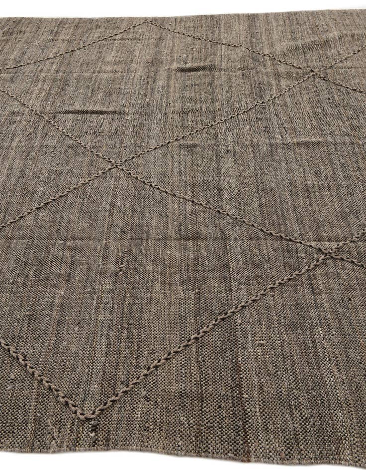 Detail image of  8' x 10'  Hand Knotted Moroccan Wool Rug