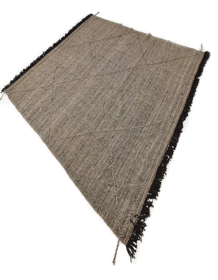 Detail image of  8' 2 x 10'  Hand Knotted Moroccan Wool Rug