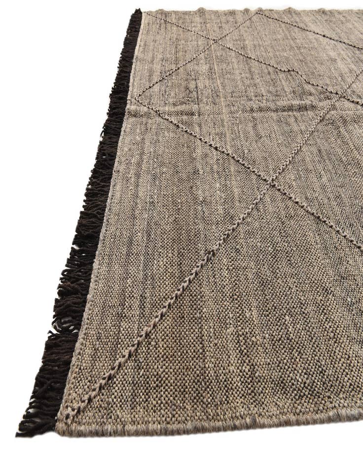 Detail image of  6' 7 x 9' 7  Hand Knotted Moroccan Wool Rug