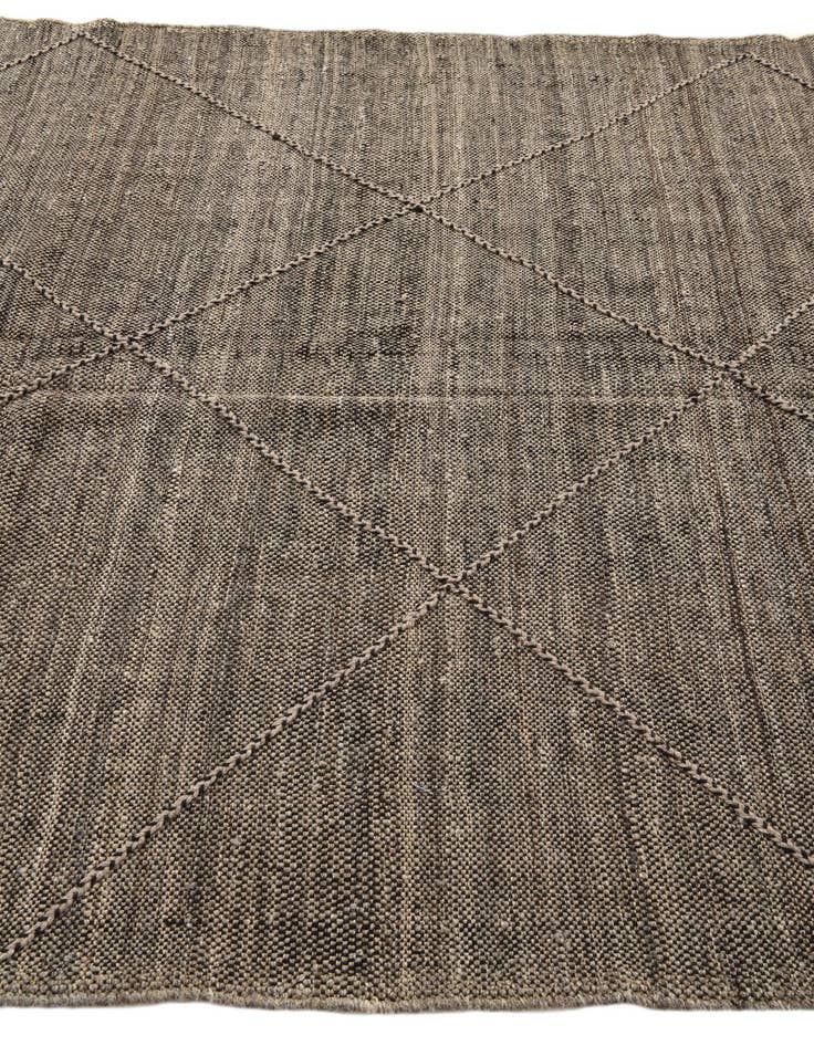 Detail image of  6' 7 x 9' 7  Hand Knotted Moroccan Wool Rug