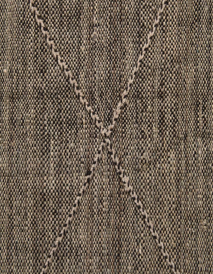 Detail image of  6' 7 x 9' 7  Hand Knotted Moroccan Wool Rug