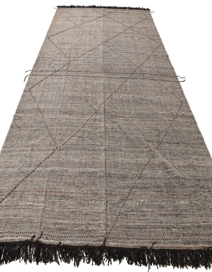 Detail image of  9' 7 x 13' 6  Hand Knotted Moroccan Wool Rug