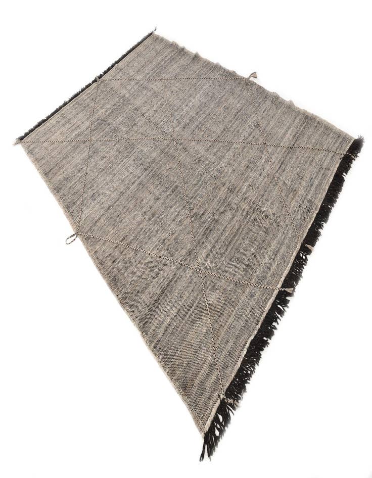 Detail image of  7' x 9' 7  Hand Knotted Moroccan Wool Rug