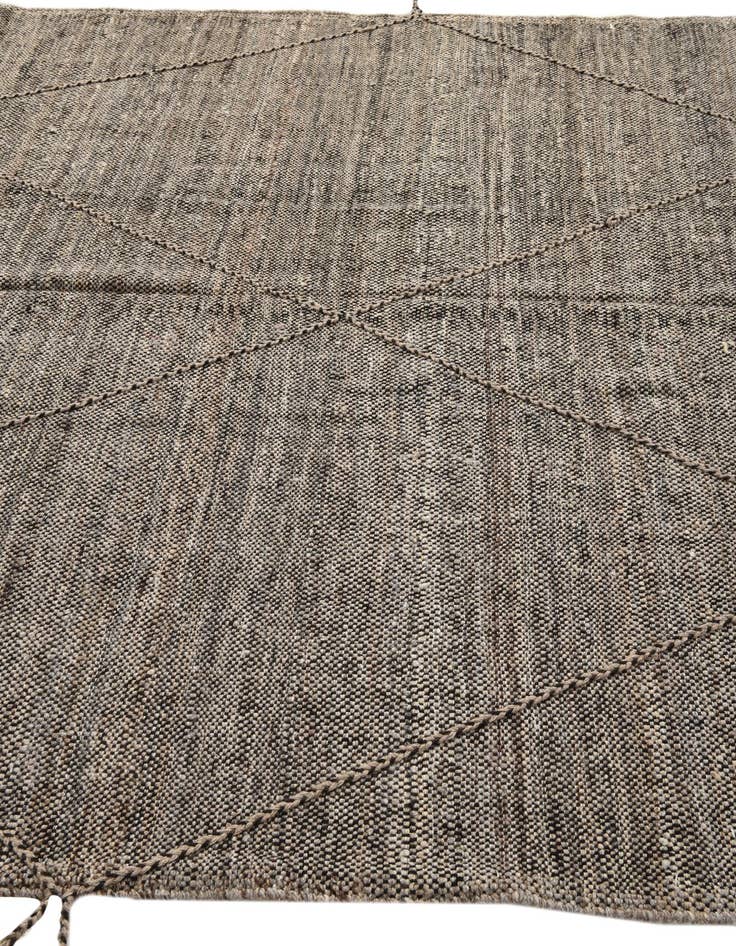 Detail image of  7' x 9' 7  Hand Knotted Moroccan Wool Rug