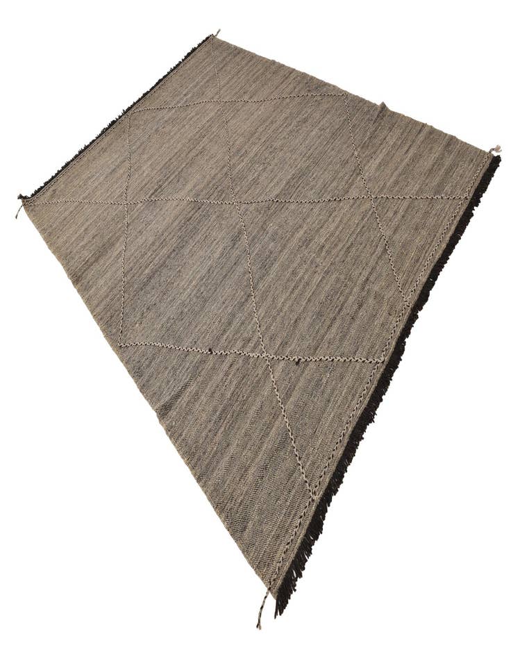 Detail image of  7' 1 x 9' 9  Hand Knotted Moroccan Wool Rug