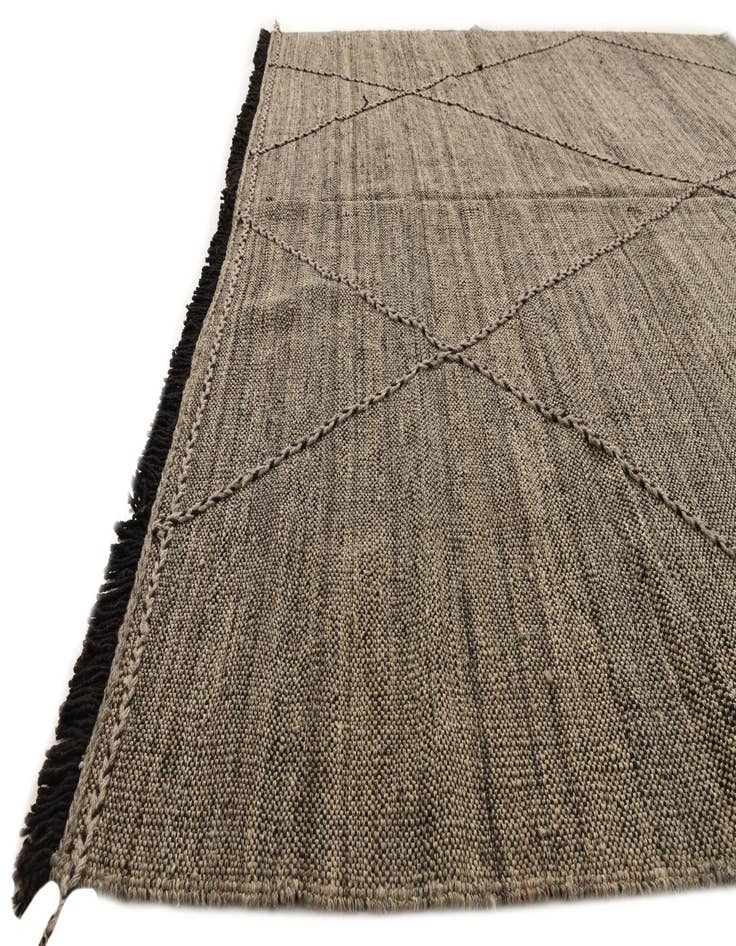 Detail image of  7' 1 x 9' 9  Hand Knotted Moroccan Wool Rug