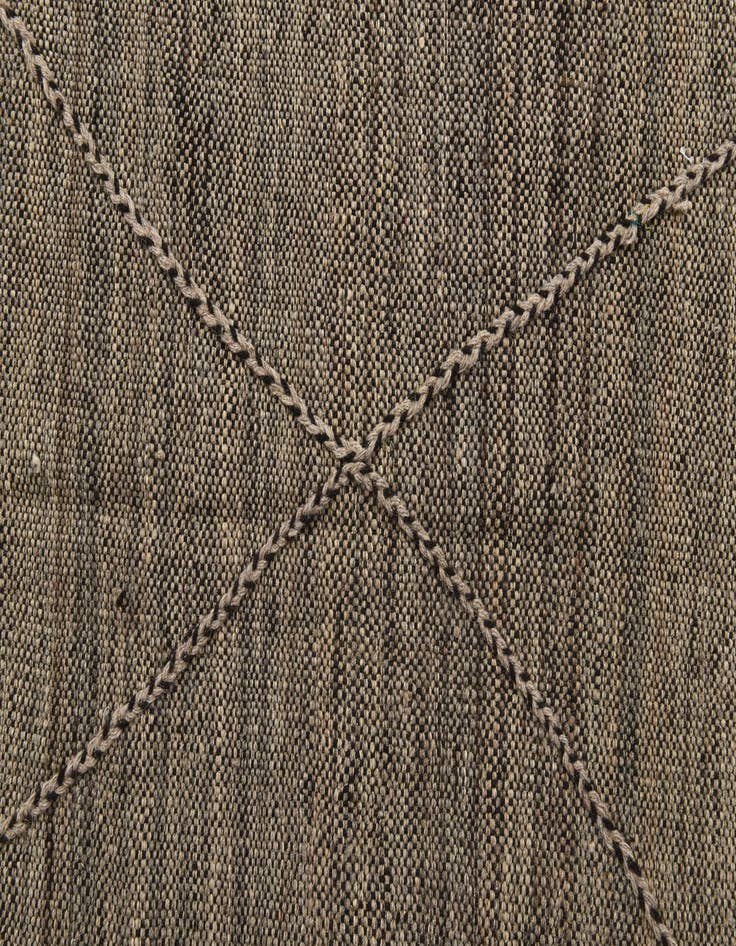 Detail image of  7' 1 x 9' 9  Hand Knotted Moroccan Wool Rug