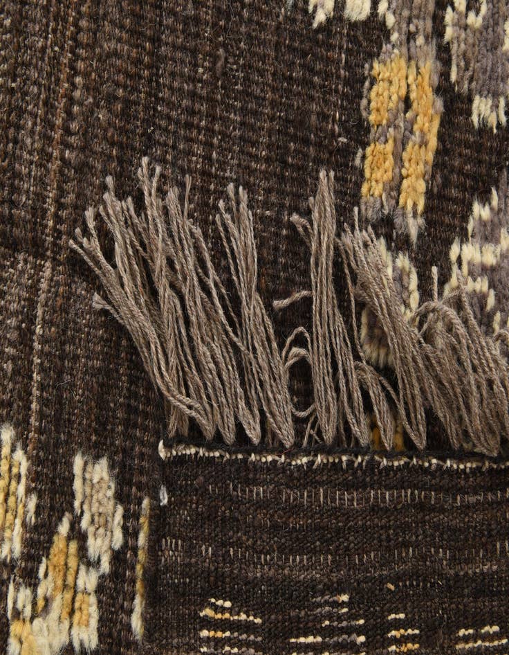 Detail image of  7' 10 x 10' 2  Hand Knotted Moroccan Wool Rug