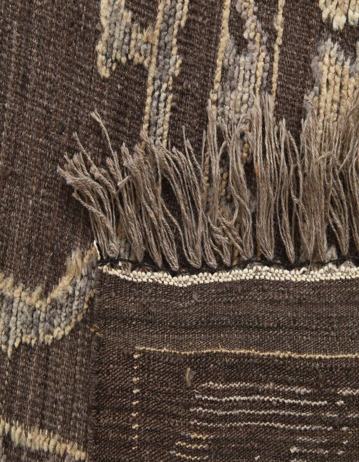 Detail image of  10' x 14' 3  Hand Knotted Moroccan Wool Rug