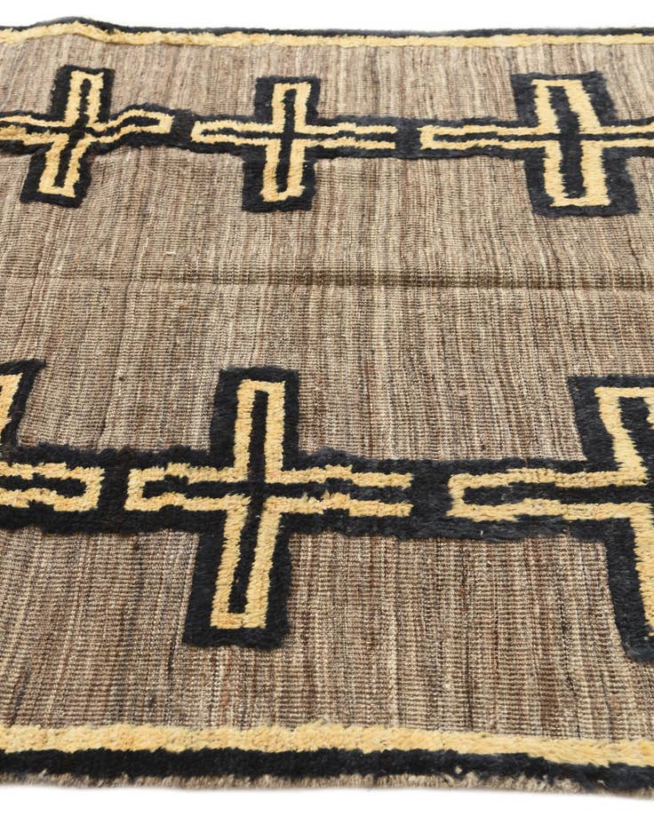 Detail image of  5' 1 x 6' 10  Hand Knotted Moroccan Wool Rug