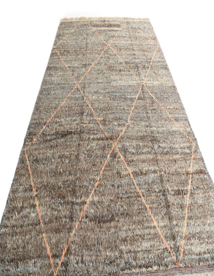 Detail image of  9' x 12' 7  Hand Knotted Moroccan Wool Rug