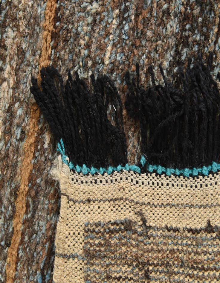 Detail image of  9' 1 x 13' 1  Hand Knotted Moroccan Wool Rug