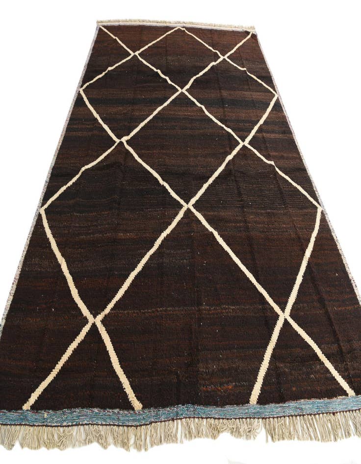 Detail image of  8' 10 x 12' 1  Hand Knotted Moroccan Wool Rug