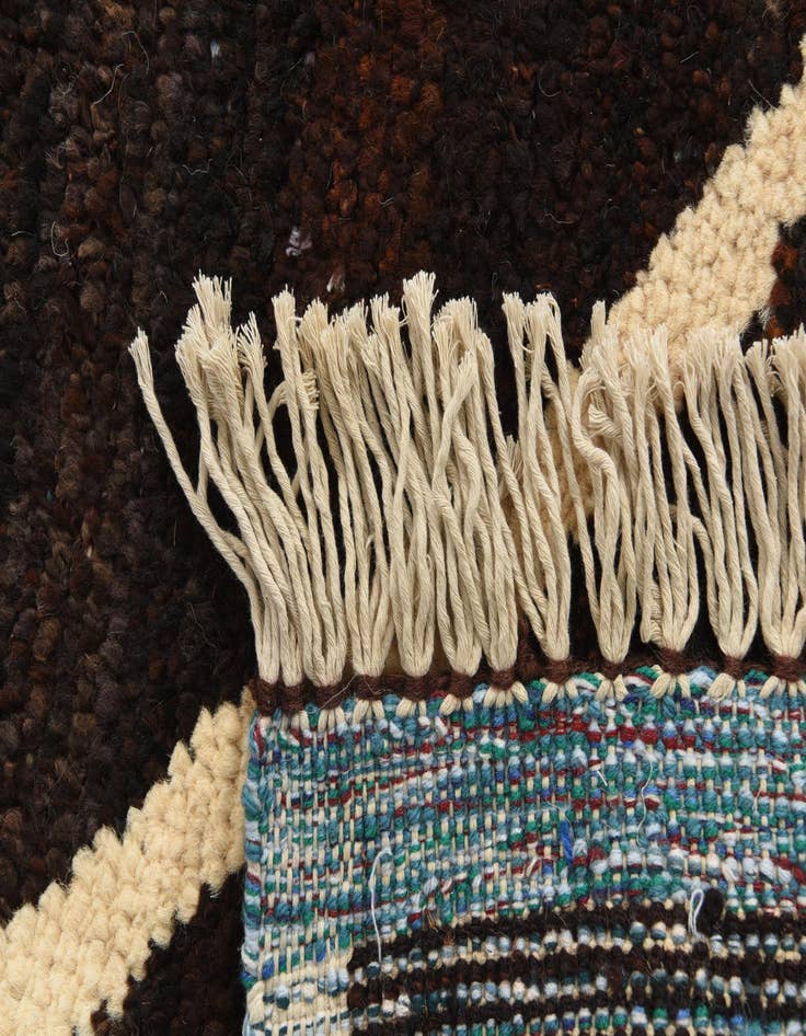 Detail image of  8' 10 x 12' 1  Hand Knotted Moroccan Wool Rug