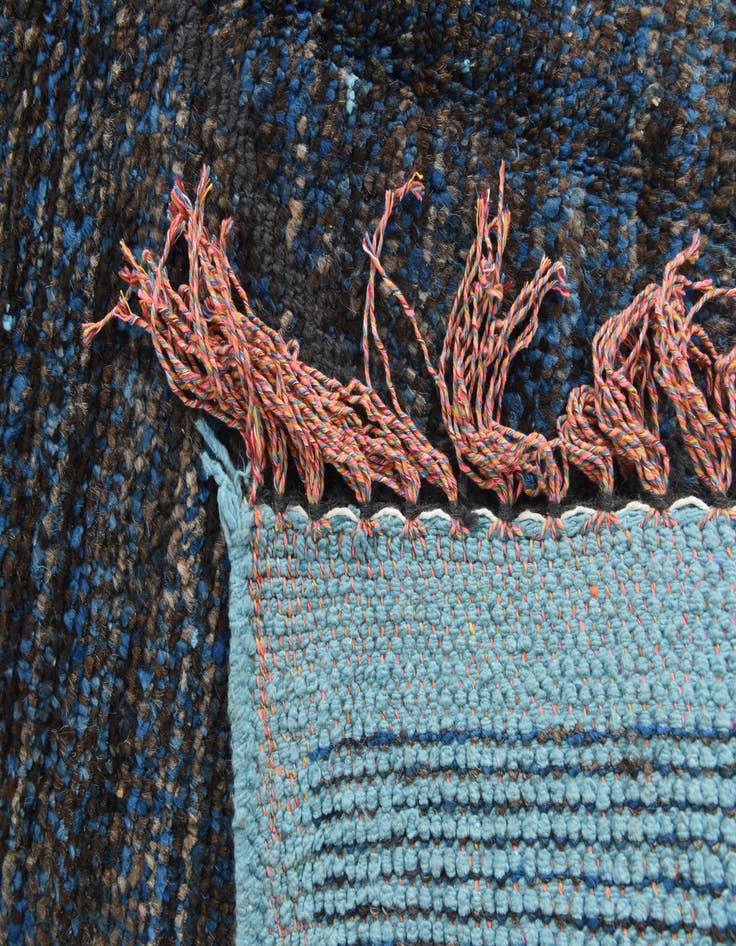 Detail image of  7' 10 x 10' 6  Hand Knotted Moroccan Wool Rug