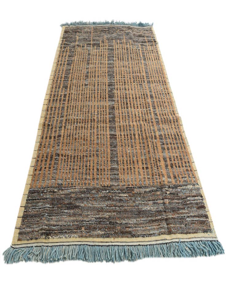 Detail image of  6' 4 x 9' 4  Hand Knotted Moroccan Wool Rug