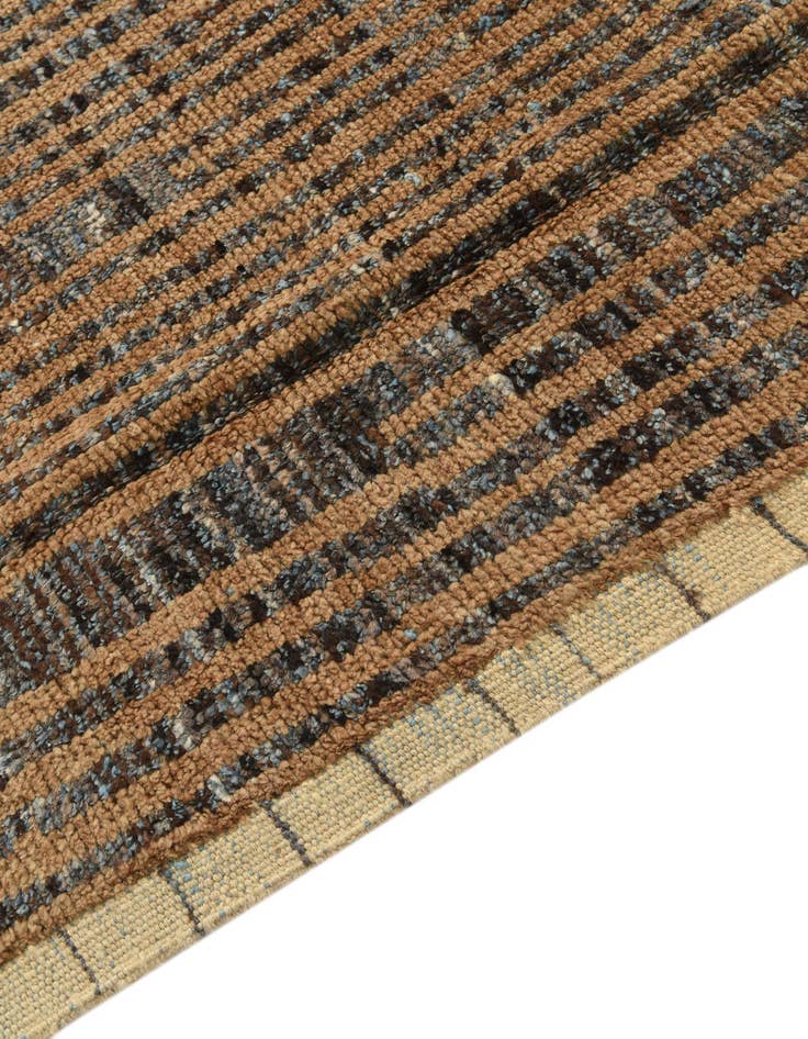 Detail image of  6' 4 x 9' 4  Hand Knotted Moroccan Wool Rug