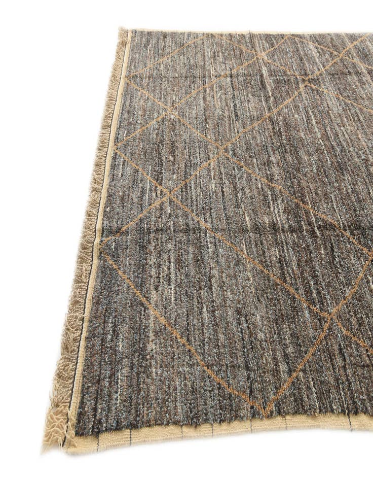 Detail image of  8' x 10' 4  Hand Knotted Moroccan Wool Rug