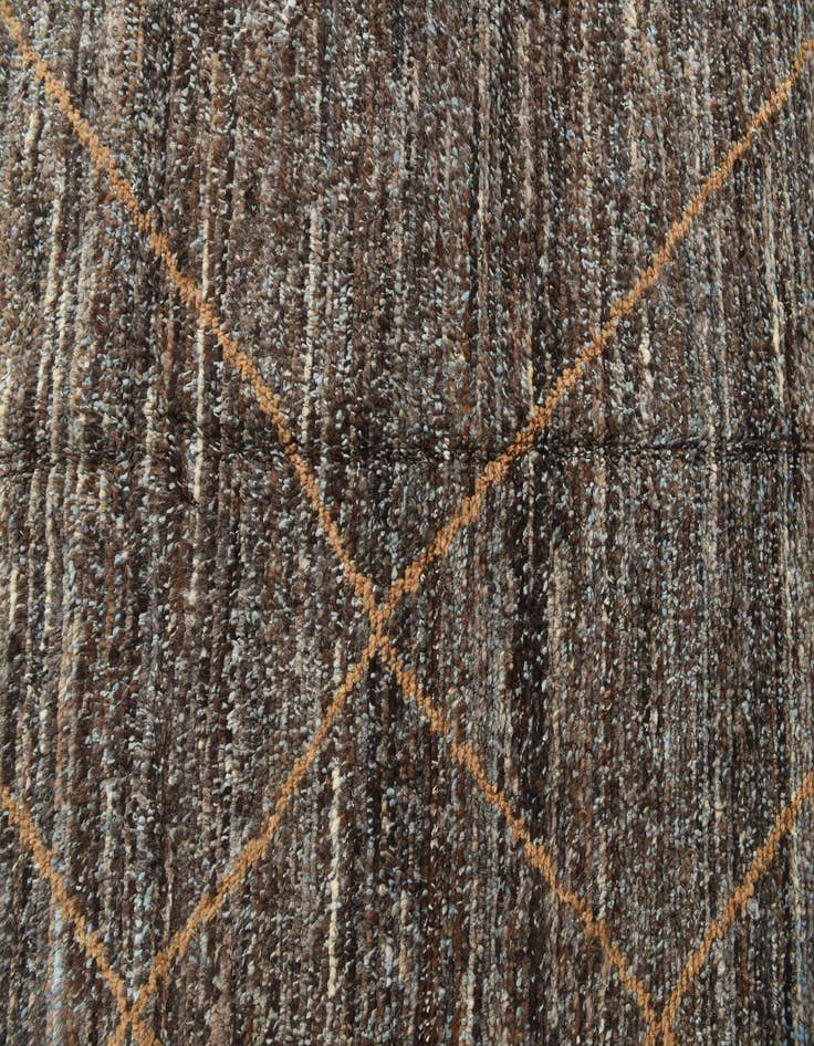 Detail image of  8' x 10' 4  Hand Knotted Moroccan Wool Rug