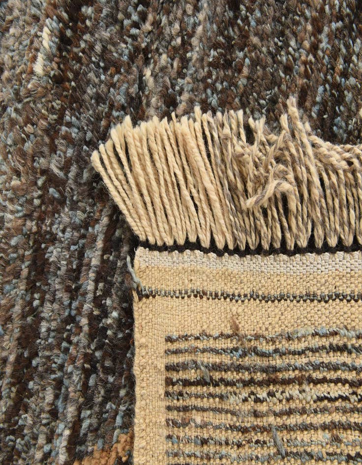 Detail image of  8' x 10' 4  Hand Knotted Moroccan Wool Rug